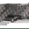 Mexen Velar L Duo sprchovací kút s posuvnými dverami 90 x 80 cm, matné sklo, ružové zlato - 871-090-080-02-33-60