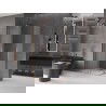 Mexen Velar L Duo posuvný sprchový kút 90 x 80 cm, matné sklo, kartáčovaná meď - 871-090-080-02-33-65