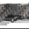 Mexen Velar L Duo sprchový kout posuvný 90 x 80 cm, matný, černý - 871-090-080-02-33-70