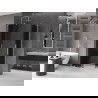 Mexen Velar L Duo sprchovací kút posuvný 90 x 80 cm, grafit, chróm - 871-090-080-02-43-01
