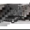 Mexen Velar L Duo sprchovací kút, posuvný 100 x 90 cm, grafit, gun metal - 871-100-090-02-43-95