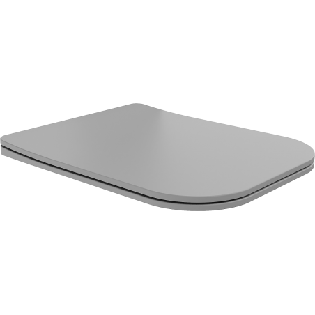 Mexen Teo pomaly padajúca doska slim, duroplast, svetlošedá matná - 39840061