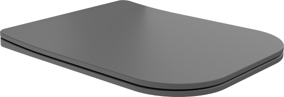 Mexen Teo doska pomaly zatvárajúca slim, duroplast, šedá tmavá mat - 39840071