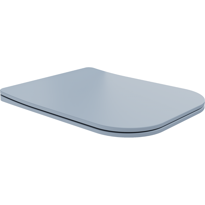 Mexen Teo pomaly zatvárajúca doska slim, duroplast, sivá-modrá matná - 39840069