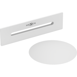 Mexen Uni korek s prepadom do voľne stojacej vane, biely - 5100-20