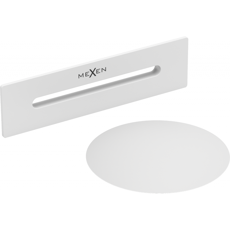 Mexen Uni korek s prepadom do voľne stojacej vane, biely - 5100-20
