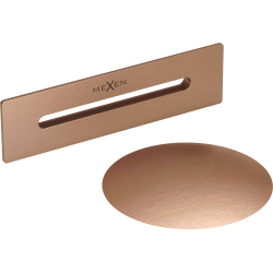 Mexen Uni výpusť s prepadom do voľne stojacej vane, brúsená meď - 5100-65