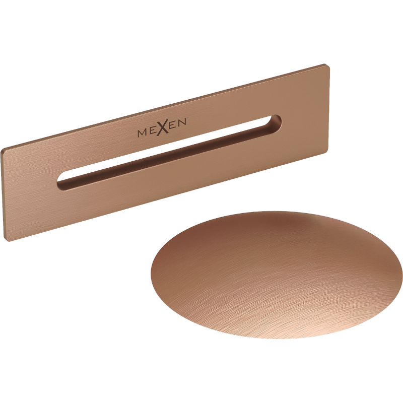 Mexen Uni výpusť s prepadom do voľne stojacej vane, brúsená meď - 5100-65