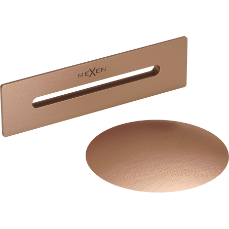 Mexen Uni výpusť s prepadom do voľne stojacej vane, brúsená meď - 5100-65