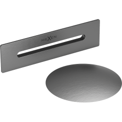 Mexen Uni prepad s prepadom do voľne stojacej vane, brúsená gun gray - 5100-66