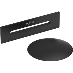 Mexen Uni zátka s prepadom do voľne stojacej vane, čierna - 5100-70