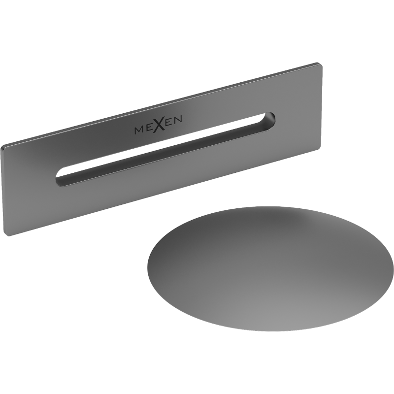Mexen Uni zátka s prepadom pre voľne stojace vane, gun metal - 5100-95