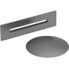 Mexen Uni zátka s prepadom pre voľne stojace vane, gun metal - 5100-95