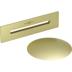 Mexen Uni uzáver s prepadom do voľne stojacej vane, zlatý kartáčovaný - 5100-55