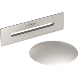 Mexen Uni zátka s prechodom pre voľne stojace vane, kartáčovaný nikel - 5100-97