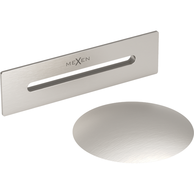 Mexen Uni zátka s prechodom pre voľne stojace vane, kartáčovaný nikel - 5100-97