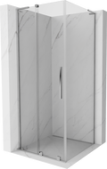 Mexen Velar L posuvná sprchová kabína 90 x 90 cm, transparentná, chróm - 871-090-090-03-01