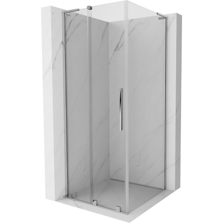 Mexen Velar L posuvná sprchová kabína 110 x 110 cm, transparentná, chróm - 871-110-110-03-01
