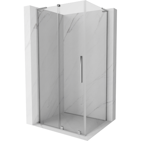 Mexen Velar L sprchový kút posuvný 100 x 70 cm, transparentný, chróm - 871-100-070-03-01