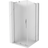 Mexen Velar L sprchovací kút posuvný 90 x 90 cm, mrazivý, chróm - 871-090-090-33-01