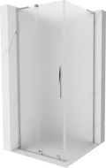 Mexen Velar L sprchový kút posuvný 100 x 100 cm, mrazený, chróm - 871-100-100-33-01