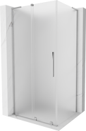 Mexen Velar L sprchový kút posuvný 100 x 85 cm, matné sklo, chróm - 871-100-085-33-01
