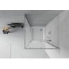 Mexen Rio štvorcová sprchová kabína 90 x 90 cm, inovať, chrómová + závesný bidet Flat, biela- 860-090-090-01-30-4010
