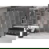 Mexen Velar L sprchovací kút posuvný 120 x 70 cm, matný, chróm - 871-120-070-33-01