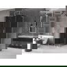 Mexen Velar L posuvná sprchová kabína 100 x 100 cm, grafit, chróm - 871-100-100-43-01