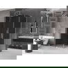 Mexen Velar L sprchový kút posuvný 90 x 110 cm, grafit, chróm - 871-090-110-43-01