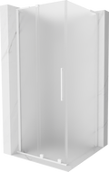 Mexen Velar L sprchový kút posuvný 120 x 120 cm, mliečny, biely - 871-120-120-33-20
