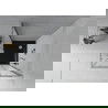 Mexen Rio štvorcová sprchová kabína 90 x 90 cm, inovať, chrómová + závesný bidet Flat, čierna - 860-090-090-01-30-4070