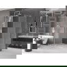 Mexen Velar L sprchový kút posuvný 100 x 80 cm, námraza, biela - 871-100-080-33-20
