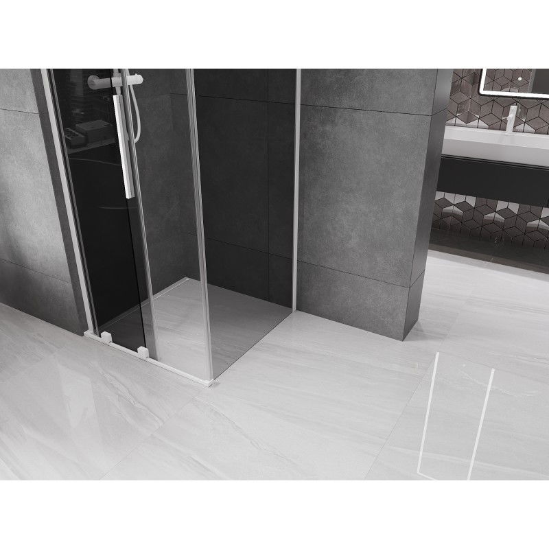 Mexen Velar L posuvná sprchová kabína 90 x 90 cm, grafit, biela - 871-090-090-43-20