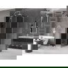 Mexen Velar L sprchovací kút posuvný 120 x 120 cm, grafit, biela - 871-120-120-43-20