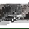 Mexen Velar L sprchový kút posuvný 90 x 85 cm, grafitový, biely - 871-090-085-43-20