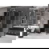 Mexen Velar L sprchový kút posuvný 110 x 70 cm, grafitový, biely - 871-110-070-43-20