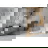 Mexen Rio sprchový kout půlkruhový 80 x 80 cm, transparentní, chrom + vanička Flat, bílá - 863-080-080-01-00-4110