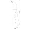 Mexen Borg panel sprchový, chróm - 7615-03-00