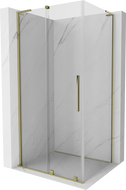 Mexen Velar L posuvná sprchová kabína 110 x 90 cm, transparentná, zlatá - 871-110-090-03-50