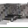 Mexen Velar L sprchová kabína posuvná 100 x 85 cm, mrazené, zlatá - 871-100-085-33-50