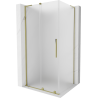 Mexen Velar L sprchový kút posuvný 120 x 80 cm, mráz, zlatá - 871-120-080-33-50