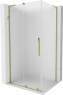 Mexen Velar L zasúvacia sprchová kabína 120 x 80 cm, mrazené sklo, zlatá - 871-120-080-33-50