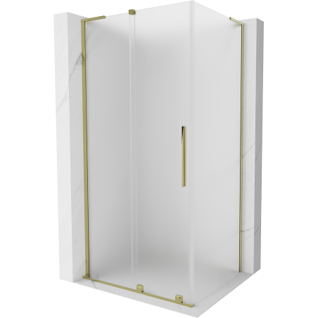 Mexen Velar L posuvná sprchová kabína 120 x 85 cm, matná, zlatá - 871-120-085-33-50