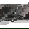 Mexen Velar L posuvný sprchový kút 110 x 85 cm, grafit, zlatá - 871-110-085-43-50