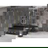 Mexen Velar L sprchový kút posuvný 100 x 85 cm, priehľadný, zlatý kartáčovaný - 871-100-085-03-55