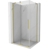 Mexen Velar L posuvná sprchová kabína 120 x 85 cm, transparentná, zlatá leštená - 871-120-085-03-55