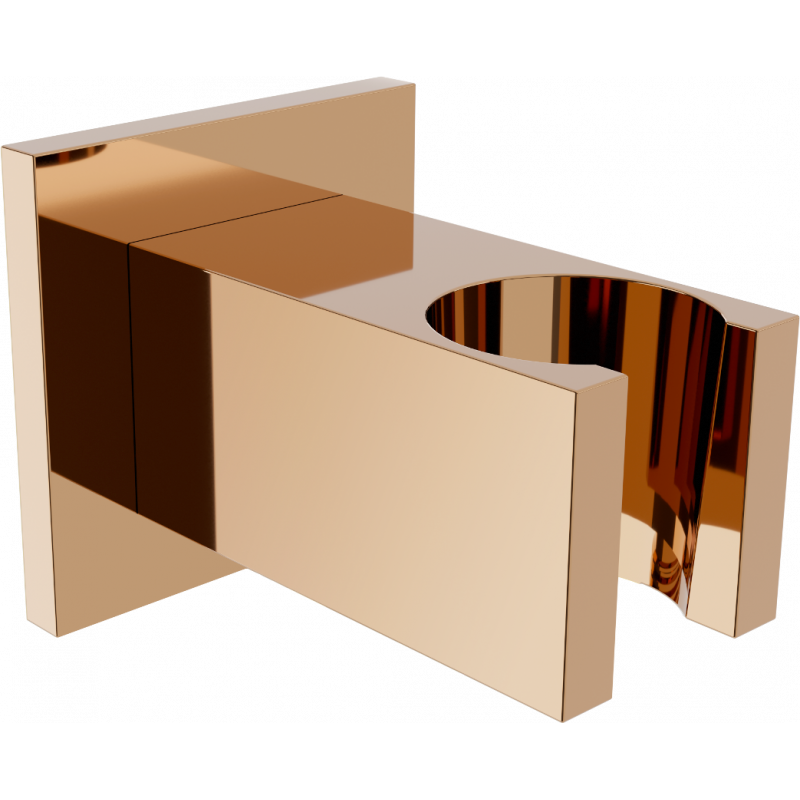 Mexen Cube sprchový držiak, ružové zlato - 79350-60