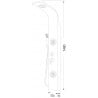 Mexen Gros panel sprchový, chróm - 7619-03-00
