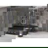 Mexen Velar L posuvná sprchová kabína 120 x 120 cm, mrazená, zlatá kartáčovaná - 871-120-120-33-55
